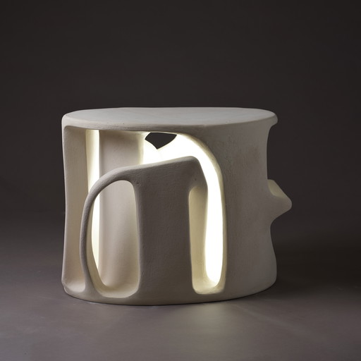 Luminous Sculptural Table "Souche" Model