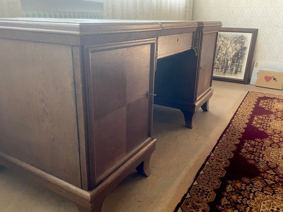 Image 1 of Art-Deco-Schreibtisch mit Chinoiserie-Elementen