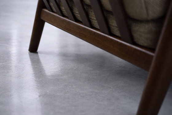 Image 1 of Vintage Mid-Century Scandinavian Modern 3-Seat Sofa & Armchair by Hans J. Wegner for Getama, Set of 2, 1960s