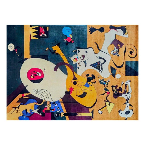Teppich im Stil von Joan Miró: Handgeknüpfter Wollteppich – Teppiche & Läufer, Wool (photo 4 of 8)