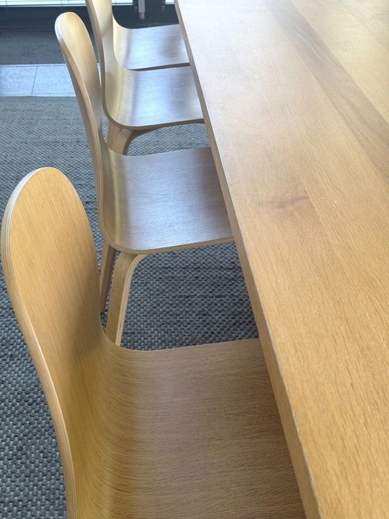 Image 1 of 8x Muuto Visu oak chairs