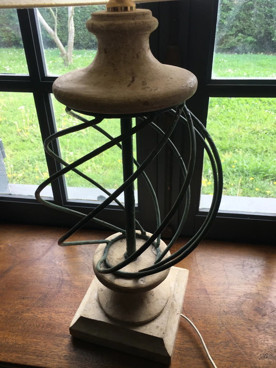 Stone and metal lamp – Table lamps, Vintage (photo 7 of 11)
