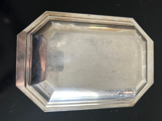 Image 1 of Art Deco silver-plated metal platter