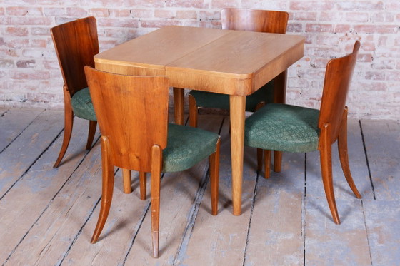 Extendable Art Deco Dining Table, by Jindřich Halabala, UP Závody, Czech, 1940s – Wood (photo 6 of 21)
