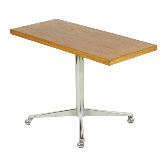 Image 1 of Table basse vintage Table d'appoint chrome