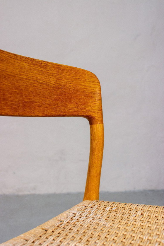 2 Niels Möller Nr. 75 Sedia Rovere Vintage Mid Century Danese – Niels Otto Møller, Sedie da pranzo, Wood (photo 3 of 15)