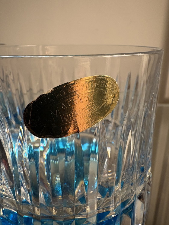 Image 1 of Set da whisky in cristallo tagliato a mano vintage Maestri Muranesi