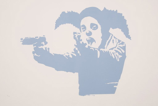 Banksy - Clown Skateboards / Rivington - Screenprint, certified and limited