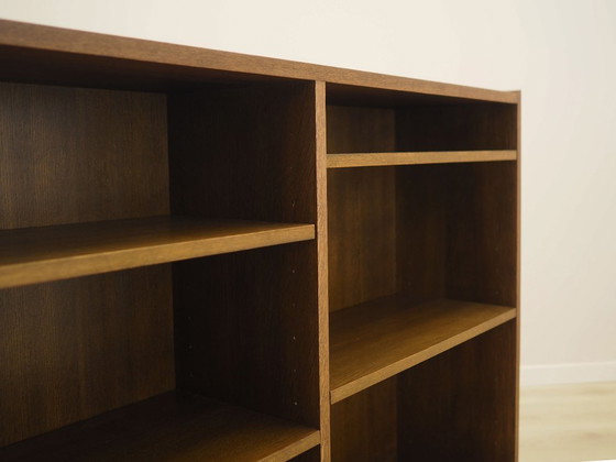 Libreria danese in impiallacciatura di noce con ripiani regolabili, forma bassa mid-century – Librerie, Wood (photo 8 of 8)
