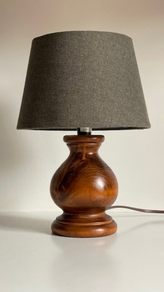 Image 1 of Vintage Country Style Solid Wood Lamp
