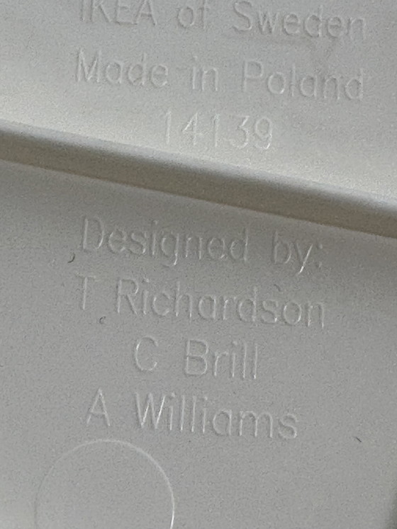 Image 1 of Vintage IKEA white modular table designed by T.Richardson, C.Brill, A.Williams.