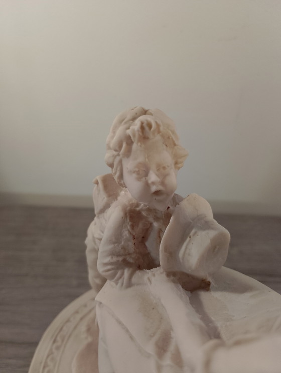 Image 1 of Rare sculpture la leçon LG BENACCHIO triade signature et logo ancre excellent etat