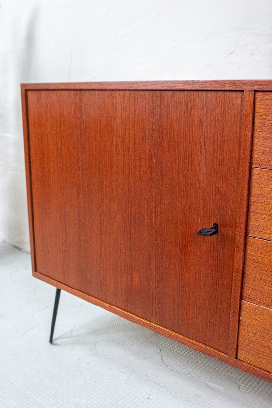 Image 1 of Vintage teak chest of drawers sideboard Danish mid century 60s