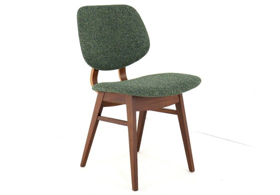 Image 1 of Ensemble de 6 chaises de salle à manger hollandaises « Zegge » vintage rembourrées