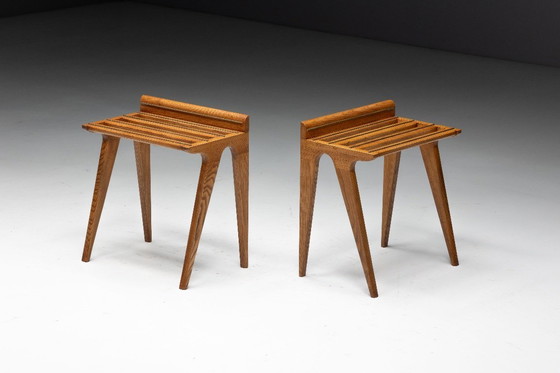 Image 1 of Porte-bagages conçus par Gio Ponti pour l'hôtel Parco, Italie, années 1950