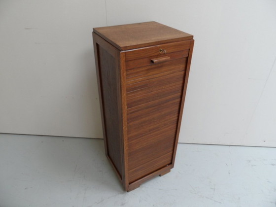 Image 1 of Vintage roller shutter cabinet with drawers