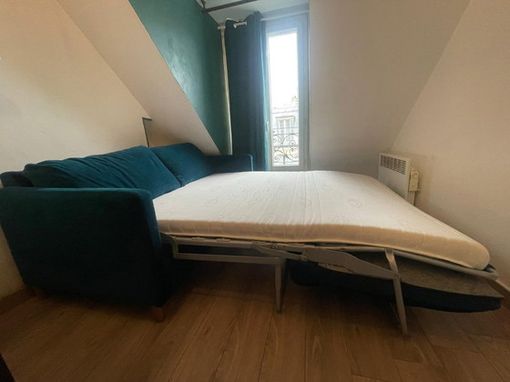 Image 1 of MdM 3-zitsbank van blauw fluweel