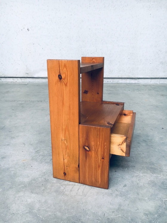 Image 1 of Midcentury Scandinavian Design Pine Bedside Table Set, 1960's Sweden