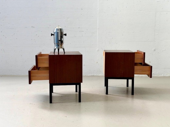 2 MSL Thalia Nightstands - Sapelli, 1970s, Mid-Century – Wood (photo 9 of 15)