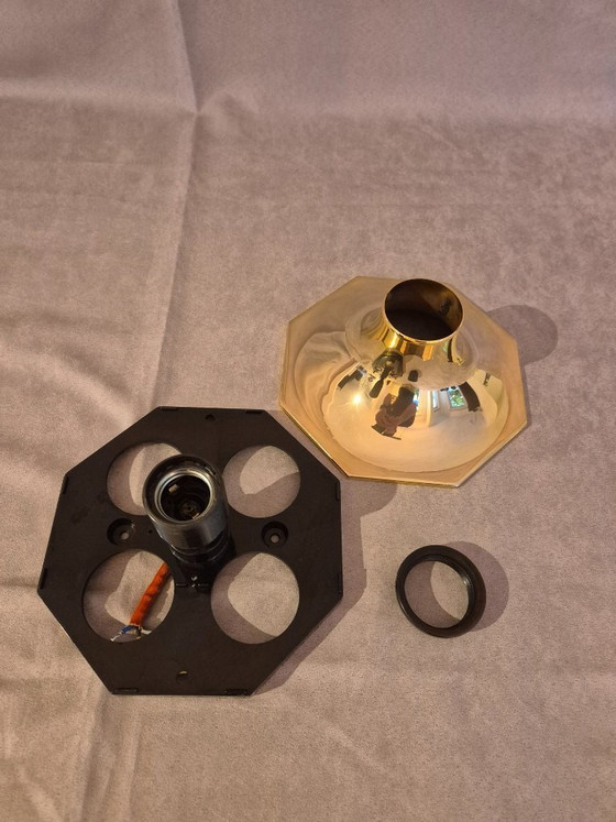 Image 1 of Lot de 2 lampes murales/plafonniers Motoko Ishii 6606/09 style « ère spatiale » pour STAFF Leuchten, Allemagne, années 1970