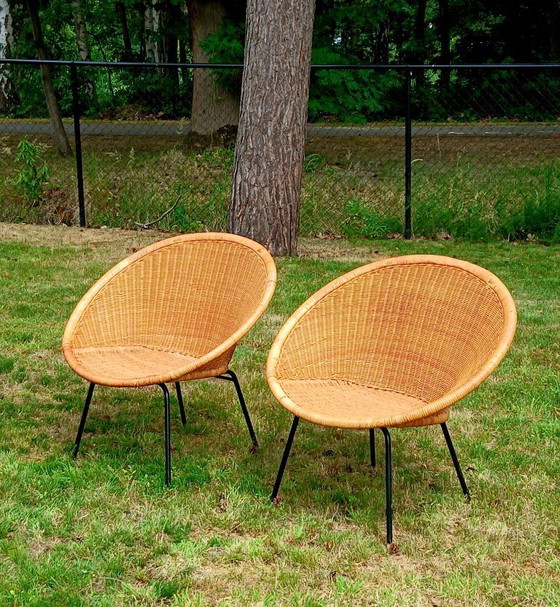 Image 1 of 2 Pitriet Fauteuils/Wicker chairs
