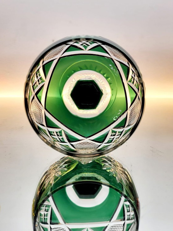 Image 1 of Set of 4 Val Saint Lambert "Berncastel" No. 204 Roemer glasses – hand-cut crystal – Belgium, 1905