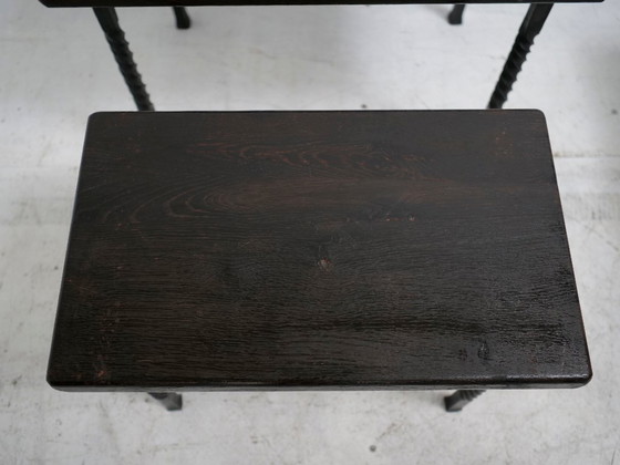 Image 1 of Brutalist wrought iron nesting tables