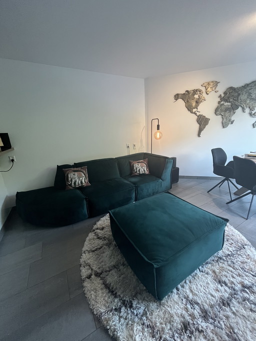 Modulaire bank Jim van Goossens - Velours groen