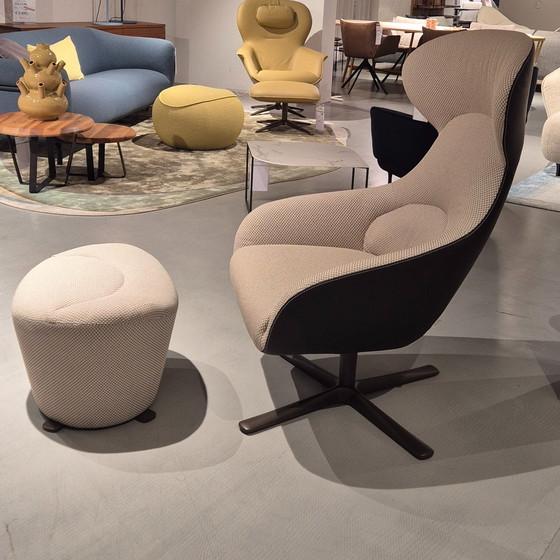 Image 1 of Draaifauteuil Hoog Avia met Hocker