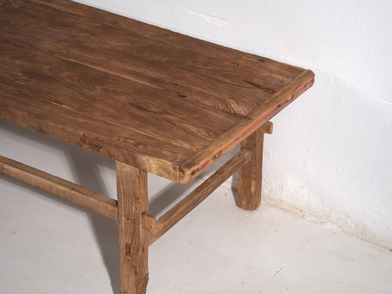 Table basse antique en orme, Chine, circa 1850, Tables basses, Bois, Marron, Rustic (photo 46 sur 48)