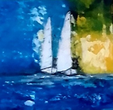 Image 1 of 4-Panel Gemälde Segel