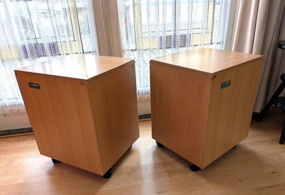 2x Comodini vintage, Vroomshoop Meubelen, Metallo, Plastica, Beige (foto 14 di 17)