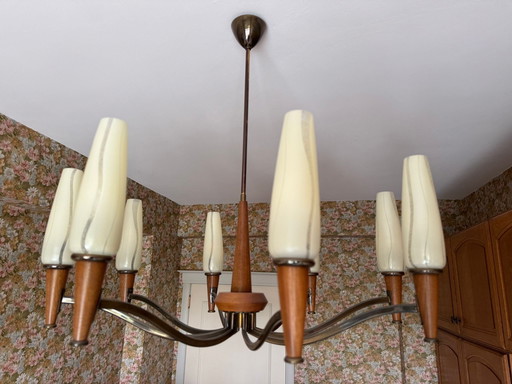 Dänische moderne Pendelleuchte aus der Mitte des Jahrhunderts