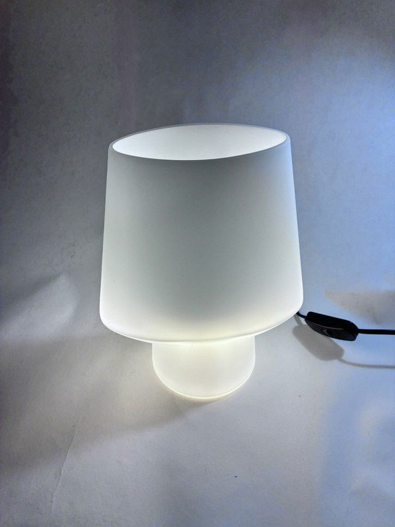 Habitat FLORE Table Lamp – French Design – Opal White – Glass (photo 7 of 10)