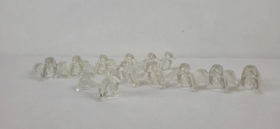 12 porte-couteaux teckel/basset en plastique, années 1970 – Accessoires de table, Plastic, Vintage (photo 2 of 4)