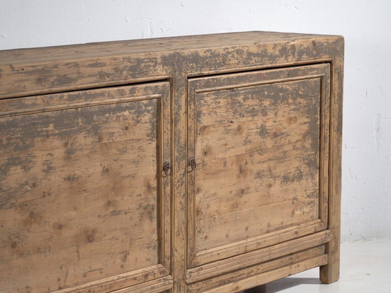 Antique sideboard with gray patina (c.1900) #78 (photo 10 of 40)