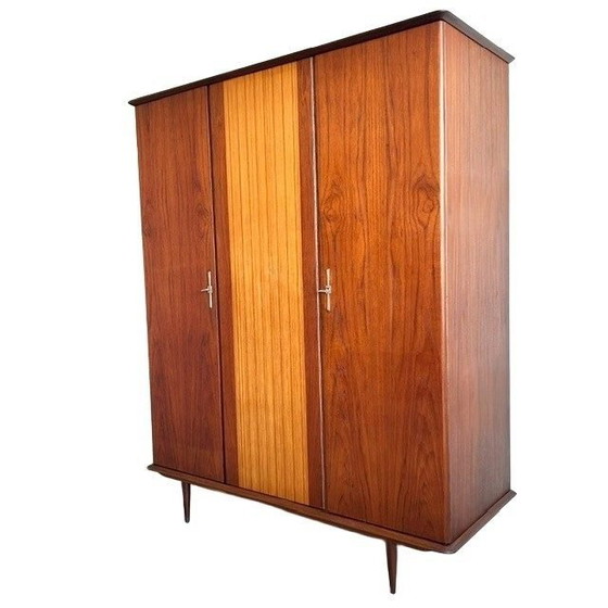 Image 1 of Vintage mid-century duotone deens design kledingkast 1960's