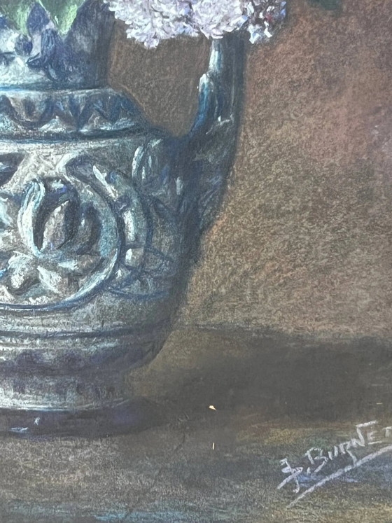 Painting "Lilacs in a vase" – Paintings & Drawings, Wood (photo 11 of 14)