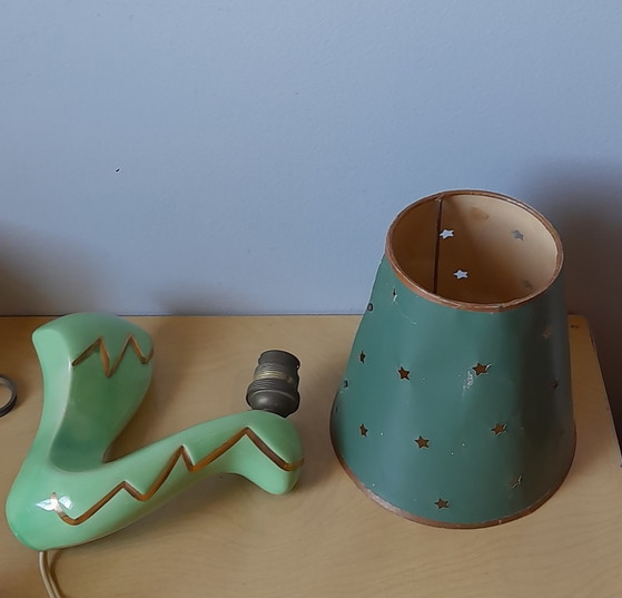 Image 1 of 1950s ceramic wall sconce