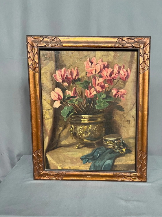 Oil on panel, Still life with flowers – Paintings & Drawings, Canvas (photo 5 of 5)