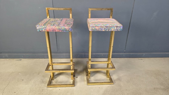 Image 1 of Belgochrom bar stools, set of 2, 1970s