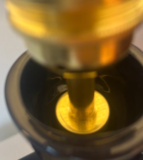 Image 1 of Een lamp in de vorm van een gerecyclede vaas, gemaakt van een zeldzame WGP-vaas van Walter Brecht.