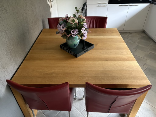 Dining table with four chairs