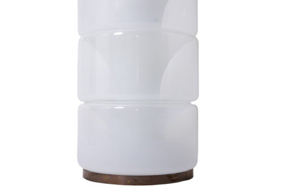 Image 1 of Lámpara de pie "Columna" en cristal opalescente. Años 70/80.