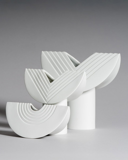 Ambrogio Pozzi for Rosenthal – Totem Vase Trio, Studio-Line, 1984