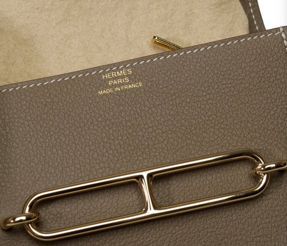 Image 1 of Accessoire HERMES Roulis Slim en Cuir Étoupe - 101795%