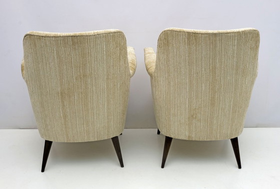 Image 1 of Coppia di poltrone Nino Zoncada in velluto cinigliato di Cassina degli anni '50