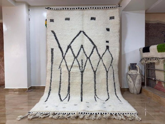 Tappeto berbero bianco decorato 270cm x 150cm – Tappeti, Wool (photo 8 of 8)