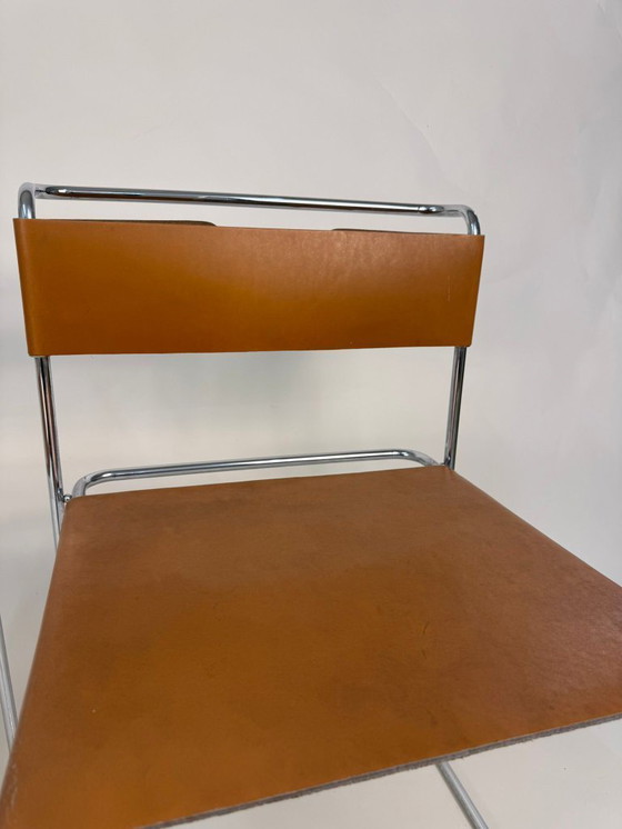 Image 1 of 1v2 Libellula chair Giovanni Carini Planula 70s vintage leather