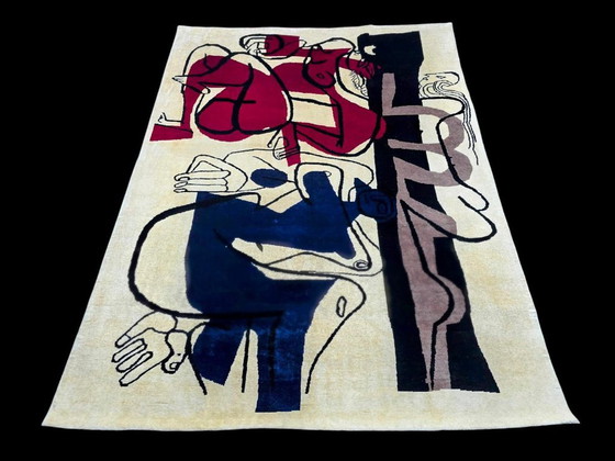 Le Corbusier „Drei Frauen“-Teppich – Handgeknüpfter Wollteppich im Aubusson-Stil (250 x 200 cm) (photo 5 of 10)